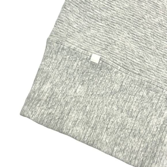 Lululemon Rib Dress Sweatshirt Size 4 Call for Cozy Gray Cotton High Neck - Picture 7 of 9